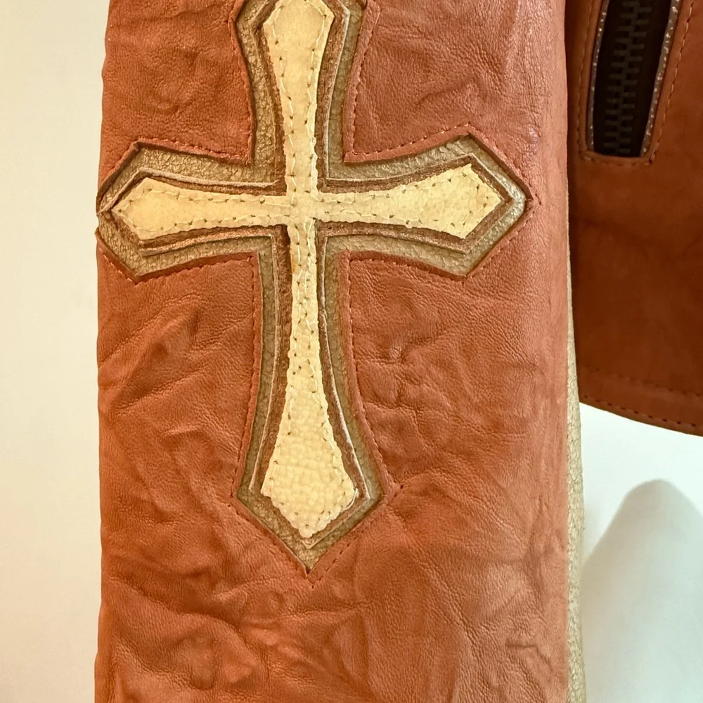 Corral stingray and lamb skin Leather Jacket rare masterpiece - Picture 9 of 16